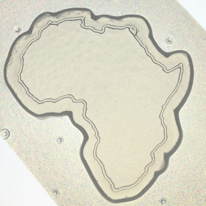 Flexible Resin Mold Africa Shape Mold 2.5 in Length Etsy UK