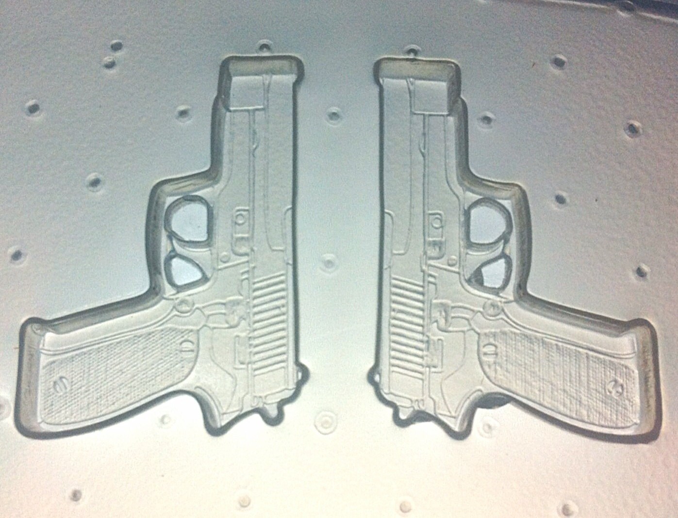 Flexible Resin Mold Medium Pistol Guns Set 2.5 in Length Etsy