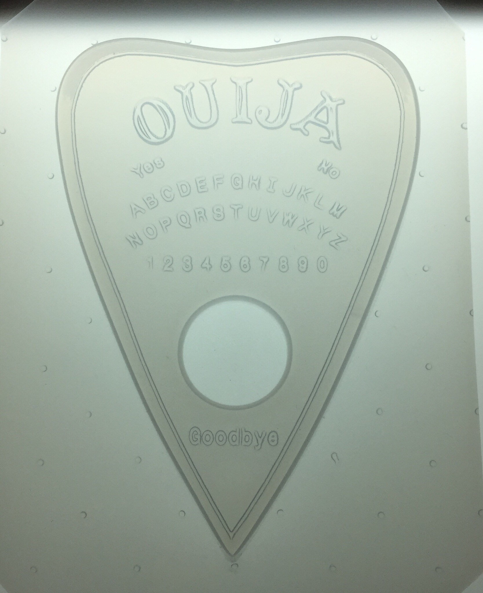 Flexible Plastic Extra Large XL Ouija Planchette Resin Mold
