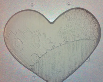 Sally Themed Heart Plastic Mold
