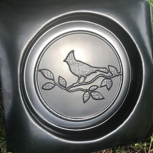 Cardinal Bird Stepping Stone Mold, ABS Plastic Mold For Concrete or Cement