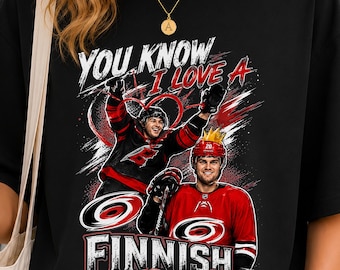 Carolina Hurricanes you know i love a finnish boy shirt, Hurricanes Hockey Fan Tee, Carolina Hockey Champions T Shirt