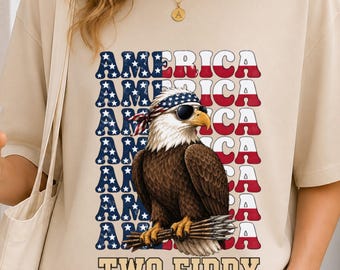 Two Fiddy Eagle Shirt, Funny Patriotic Eagle Tee, American Humor T Shirt, USA Pride Graphic Shirt, Freedom Meme Gift