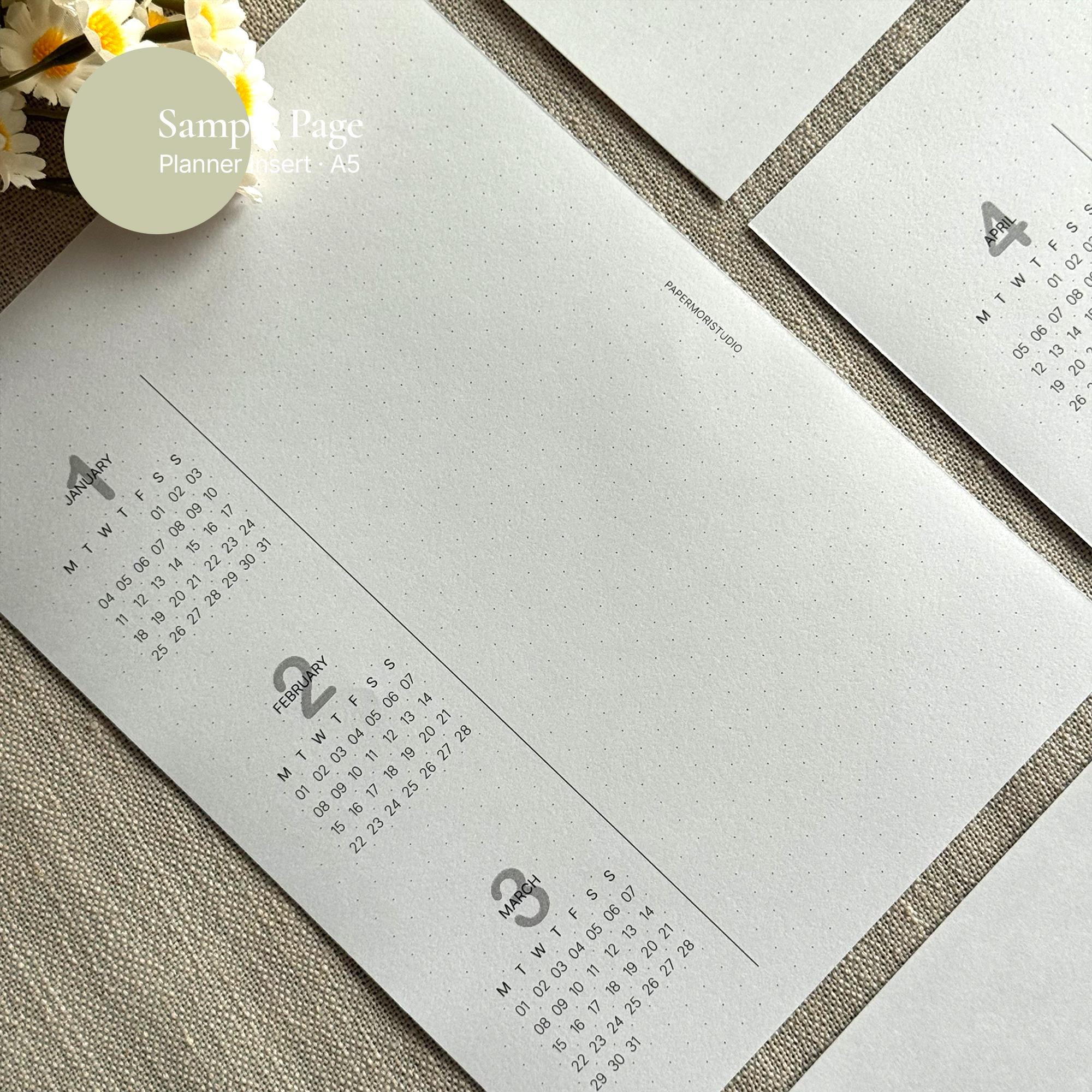 A5 2027 Future Log Printable • Yearly Planner Inserts • Quarter View ...