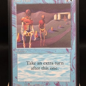 Individuell gestaltete Magic Time Walk Proxy-Karte – Handgefertigte Sammlerkarte (MTG) – Vintage-Displaykarte – Premium-Artwork-Proxy