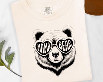 Mama Bear Shirt, Retro Momma Bear Gift, Mother's Day Gift, Animal Nature Lover Shirt, Groovy Mom Life Tee