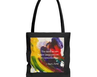 Carl Jung Quote Abstract | Inspirational Quote Tote