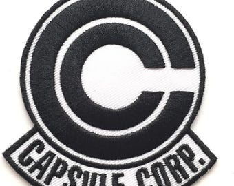 Retro Sci-Fi Pill Logo Patch - 90s Anime Embroidered Iron On Applique for Jacket Backpack Hat