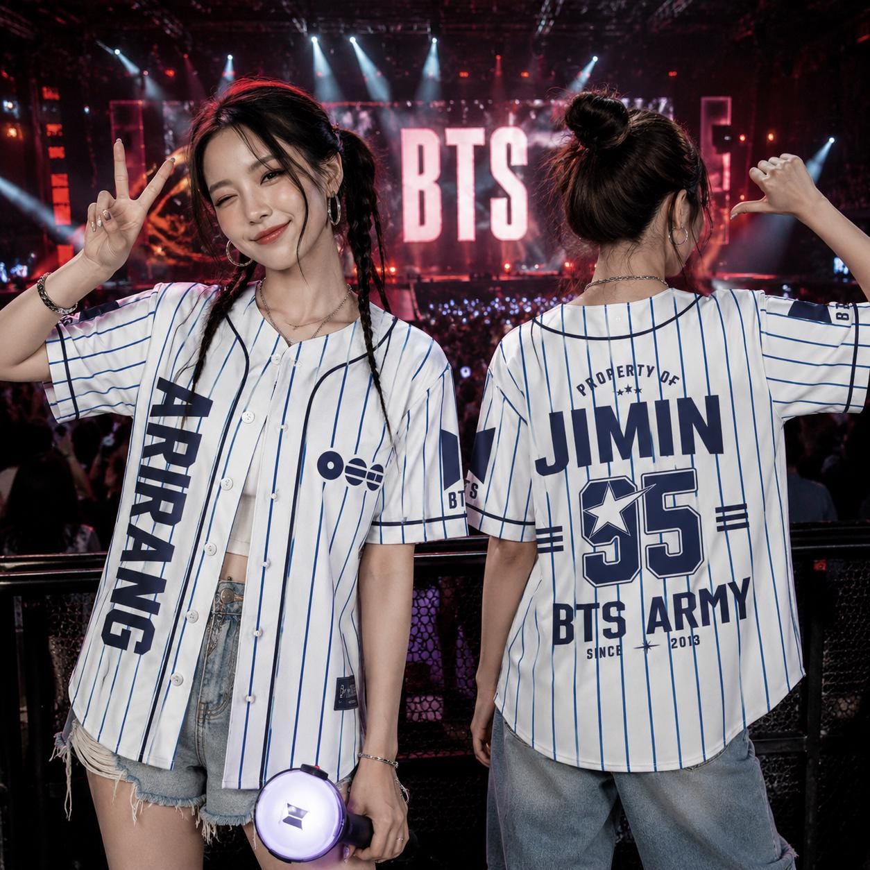 Custom Arirang Baseball Jersey, Jimin Inspired Shirt, Army Fan