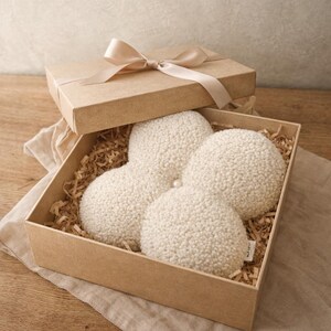 Flower Boucle Pillow, Teddy Plush Decorative Pillow, Aesthetic Throw Cushion, Scandinavian Home Decor, Nursery Pillow, Soft Sofa Pillow Gift image 5