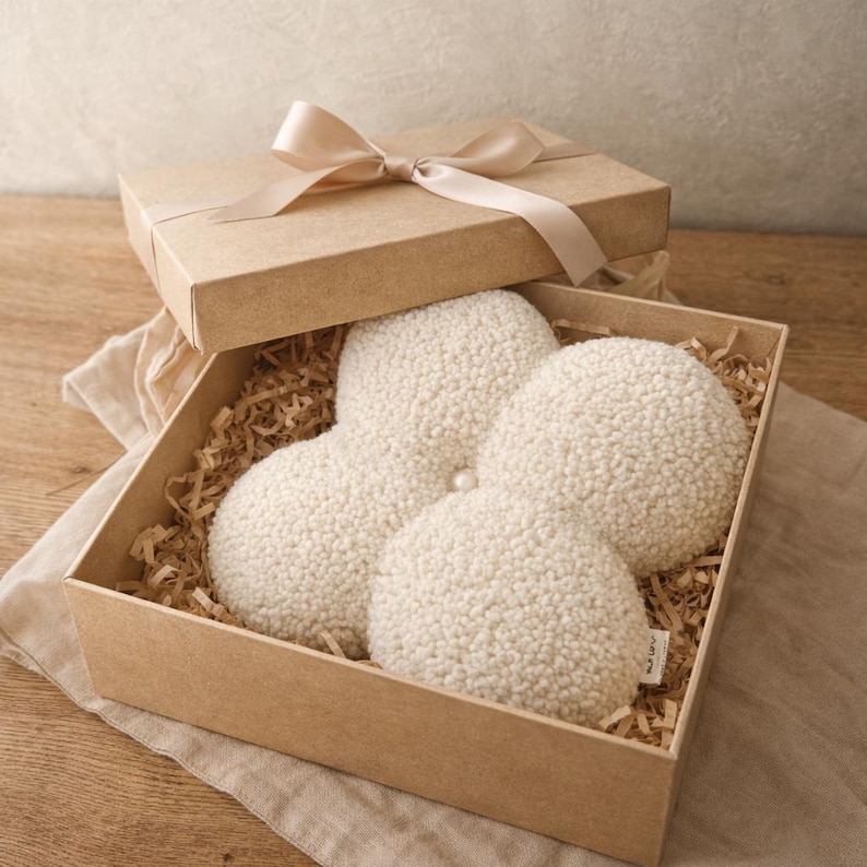 Flower Boucle Pillow, Teddy Plush Decorative Pillow, Aesthetic Throw Cushion, Scandinavian Home Decor, Nursery Pillow, Soft Sofa Pillow Gift image 5