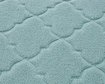 Handgetufteter Teppich Modernes Rauten Muster Großflächenteppich Handgefertigt Designerteppich