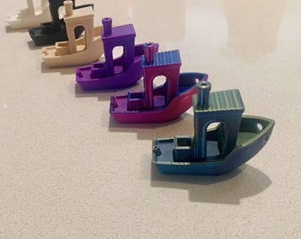Small Boat Model/3D Printed Benchy Multiple Colours