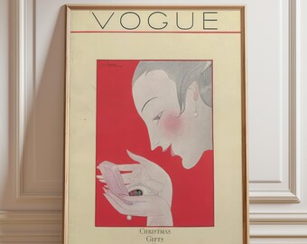 ビンテージ ヴォーグ アールデコ プリント: 南部ファッション ジクレー