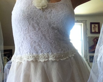 Bridal Wedding White Fairy Winter Fairy Dress