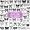 Black Bow SVG Bundle: Coquette Bow Tie Graphics (Digital Download product logo