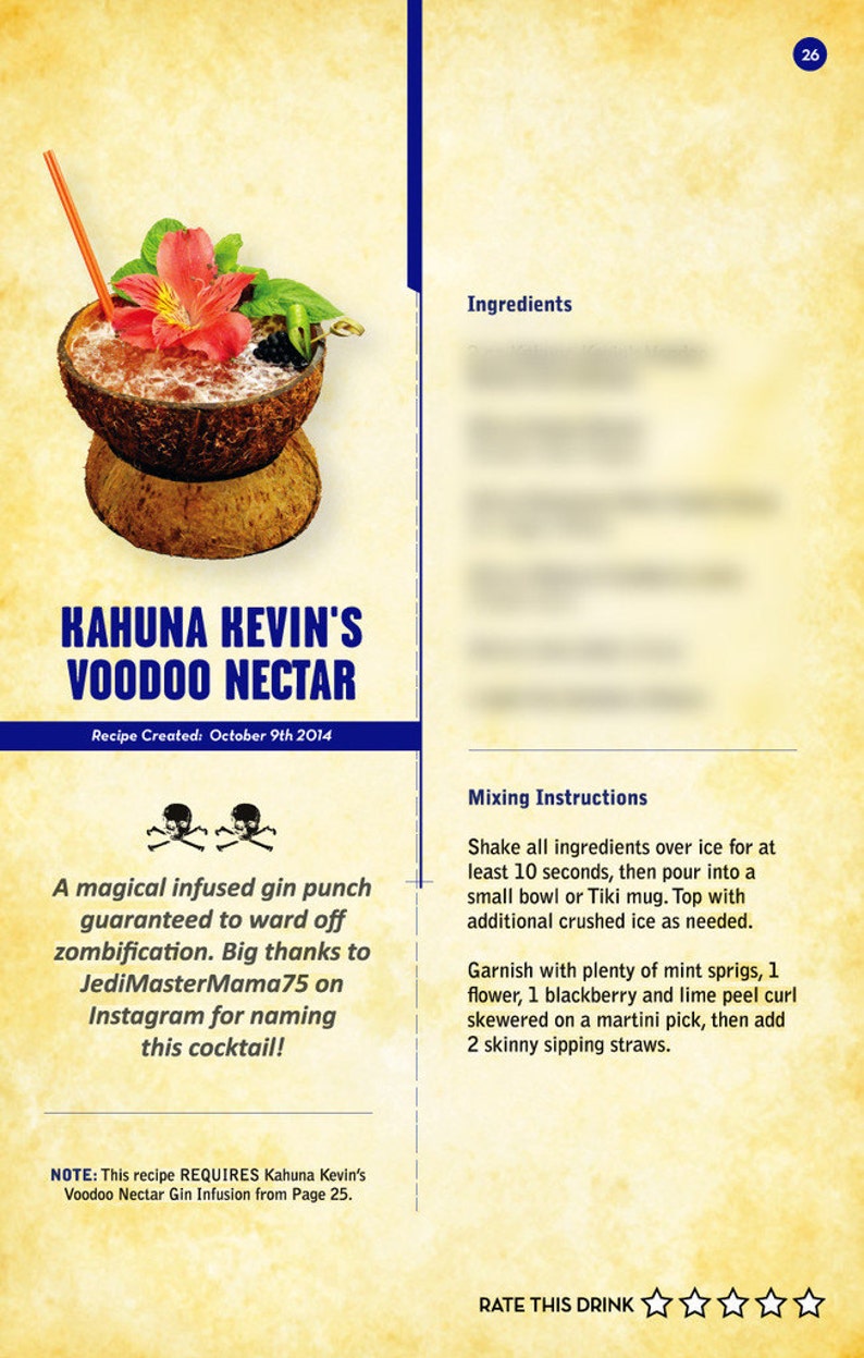 Tiki Cocktail Books by KAHUNA KEVIN 4 Vols. Out of Print Etsy