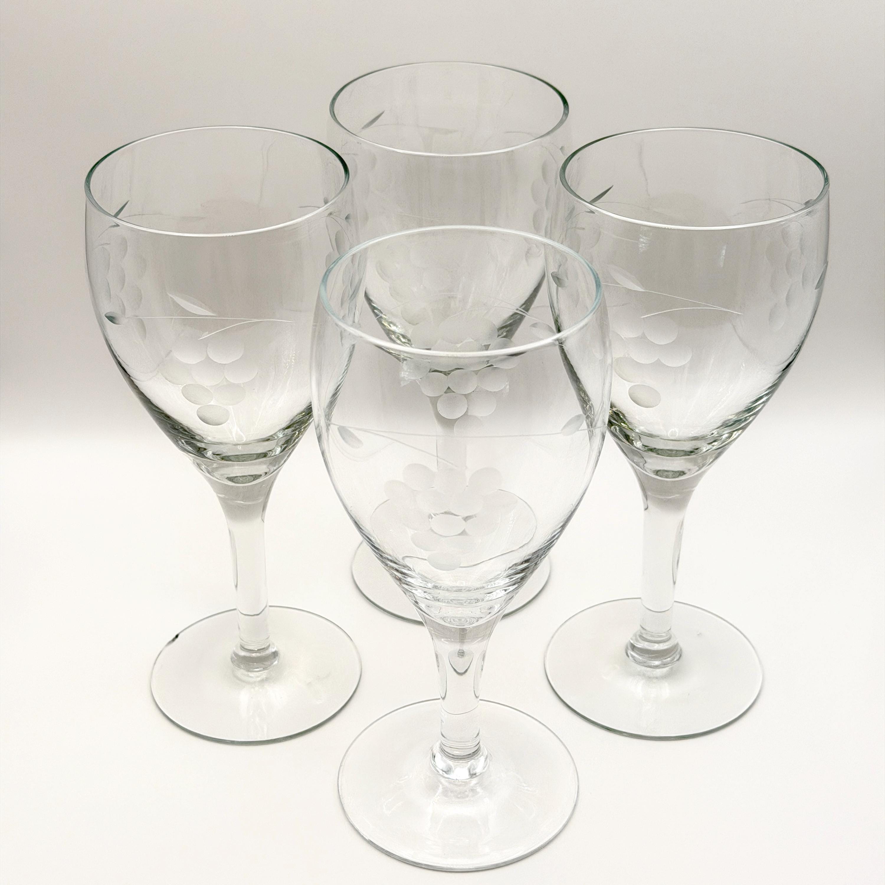 Etched Grape Glasses - Etsy