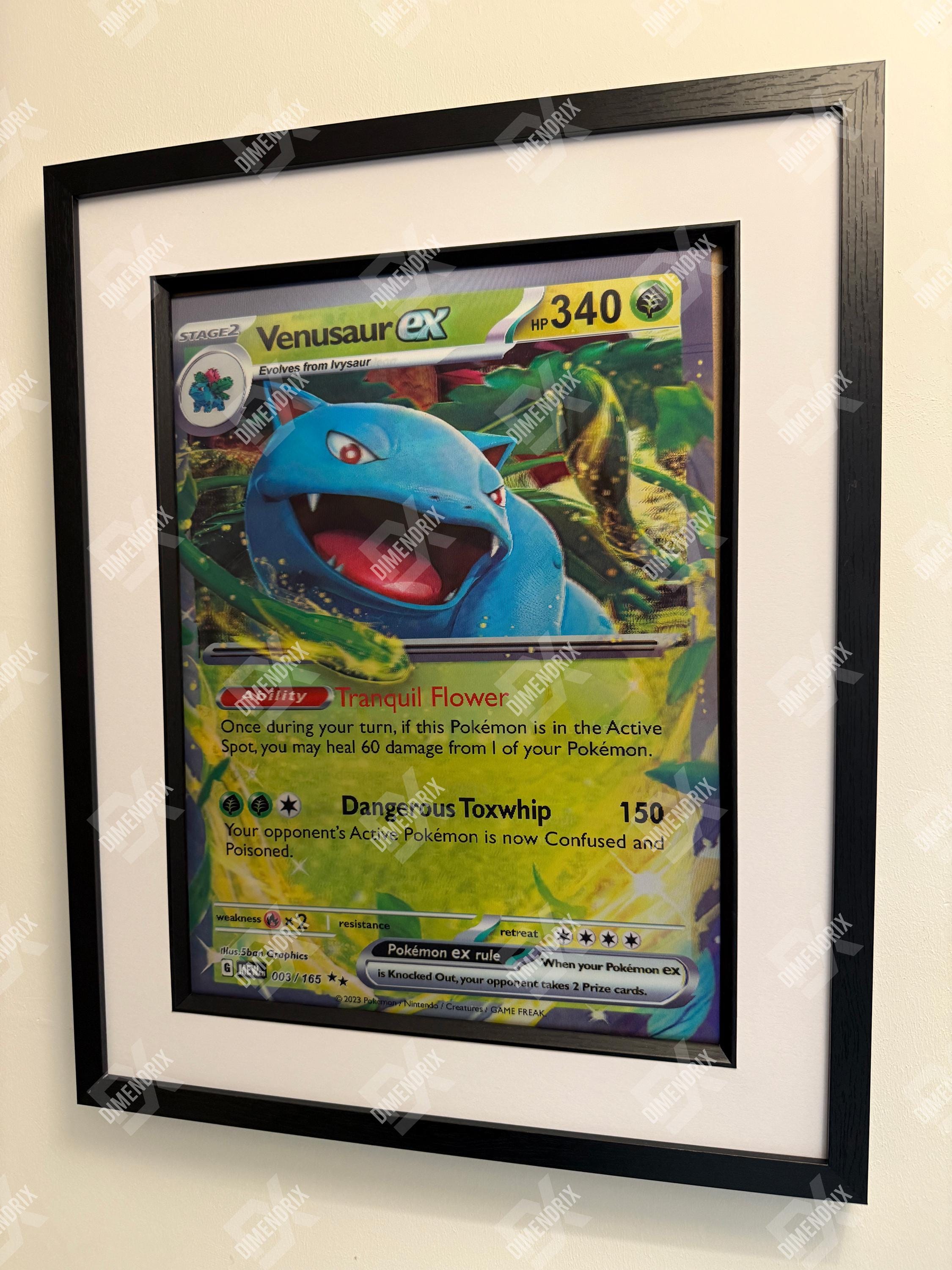 3d pokemon card poster 3D Lenticular Poster | Pokemon Cards | Pokemon Posters | Charizard |  Blastoise | Venusaur | Gaming Room Decor