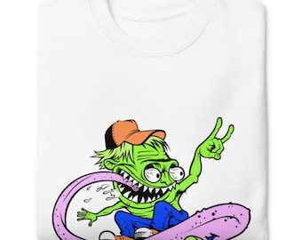 long sleeve tongue skateboard Sweatshirt