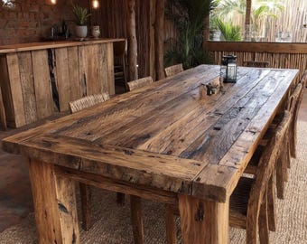 Handmade Live Edge Walnut Dining Table, Custom Solid Wood Kitchen Furniture, Rustic Home Decor