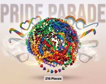 Pride Parade & Event Wearable Accessories Assortment, 216 Piece