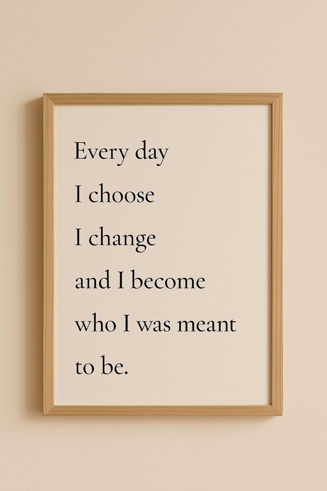 Minimalist Affirmation Wall Art |inspirational Quote Print | Every Day ...