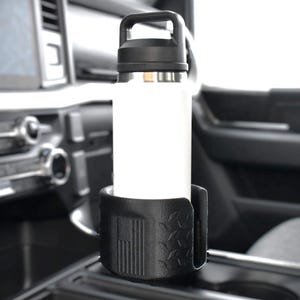 Oversized Bottle Cup Holder Fits Ford F150 2018–2026 | Custom-Fit Truck Console Cupholder Insert | Fits YETI, Hydroflask, Owala