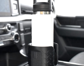 Oversized Bottle Cup Holder Fits Ford F150 2018–2026 | Custom-Fit Truck Console Cupholder Insert | Fits YETI, Hydroflask, Owala