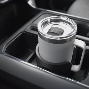 Uppgradering av främre konsol för Ford F150 2021-2026 | Stor flaska, mugg, mugghållare | Passar Yeti Rambler, Owala