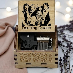 Houten muziekdoos Dancing Queen – ABBA Song Gift