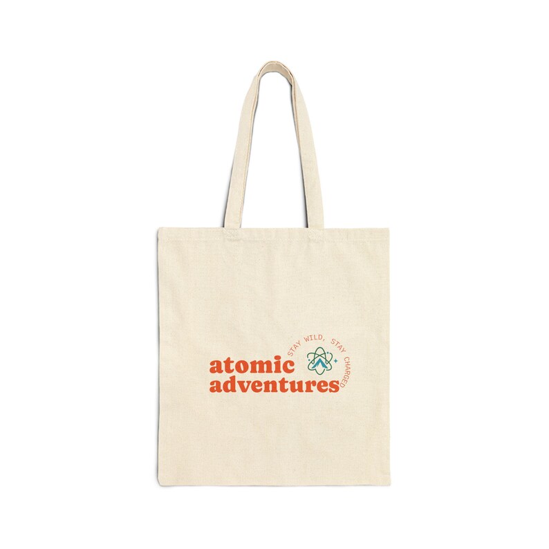 Canvas Tote Bag - Atomic Adventures Camping Graphic Tote - Etsy