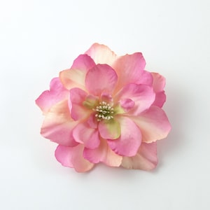 Perfectly Pink Flower Clip --- Small Floral Hair Clip --- ONE piece - Pretty Girl Pink Realistic Flower Spring Hairstyle Accent