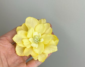 Mustard Yellow Twisted Hair Clip