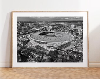 Tottenham Hotspur Stadium, Spurs Stadium, London Football Print,Soccer Stadium,Premier League Arena Art,Black and White,Sport Decor,Fan Gift