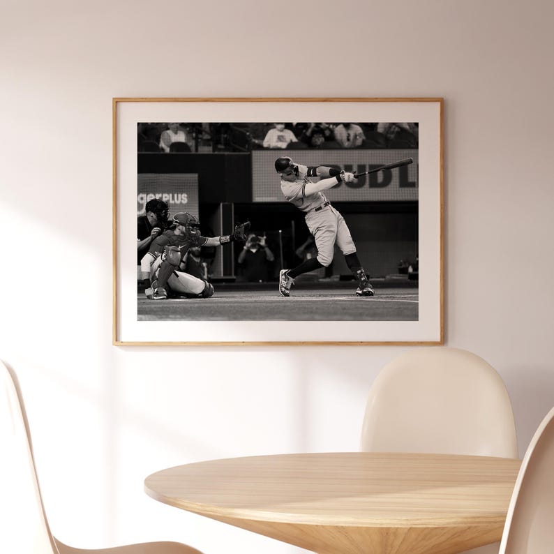 Aaron Judge Poster, New York Yankees , MLB Poster, MVP, Fan Print, Black and White Wall Art, Sport Poster, Photograph Prints, Baseball Gift image 5