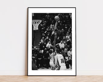 Anthony Edwards, Ant-Man, Ant, All-Star Player, Black and White Wall Art, Vintage Wall Art, Photograph Prints,Basketball Gift, Fan, NBA Fans