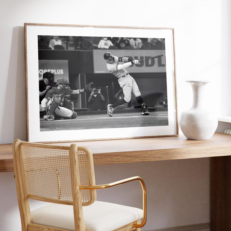 Aaron Judge Poster, New York Yankees , MLB Poster, MVP, Fan Print, Black and White Wall Art, Sport Poster, Photograph Prints, Baseball Gift image 3