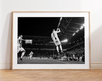 Cristiano Ronaldo, Black and White Wall Art, Vintage Wall Art, Photograph Prints,FIFA Poster,Sports Bedroom Posters,Soccer Gift,Sports Print