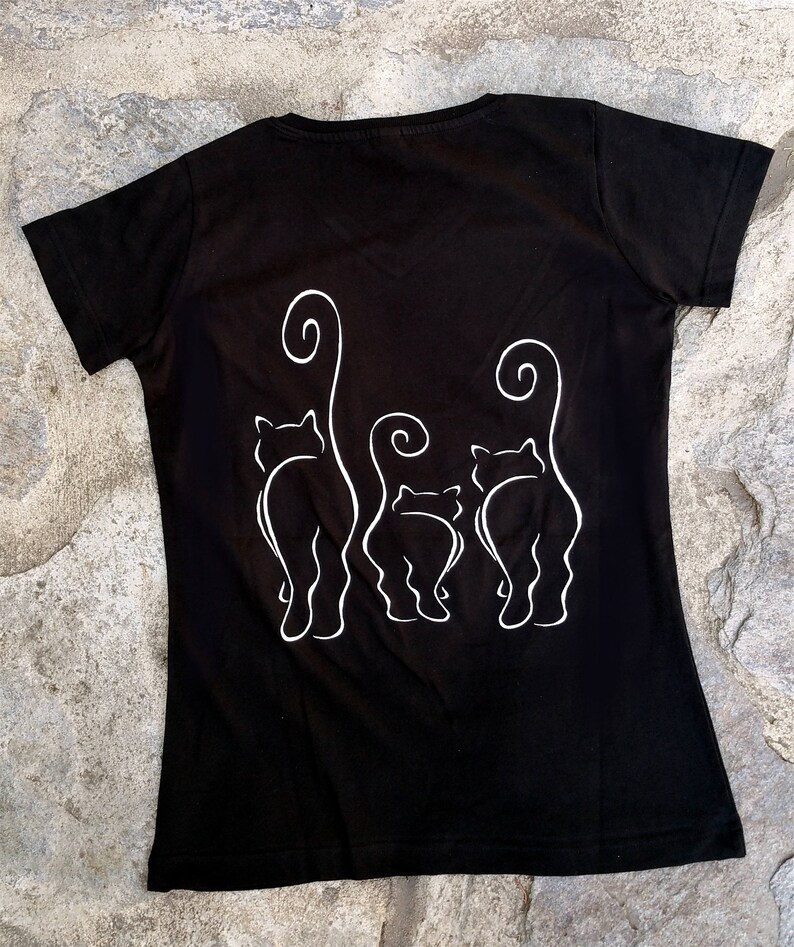 Cool Cats Cat Art Cats T Shirt Cat Shirt Cats Tails Etsy