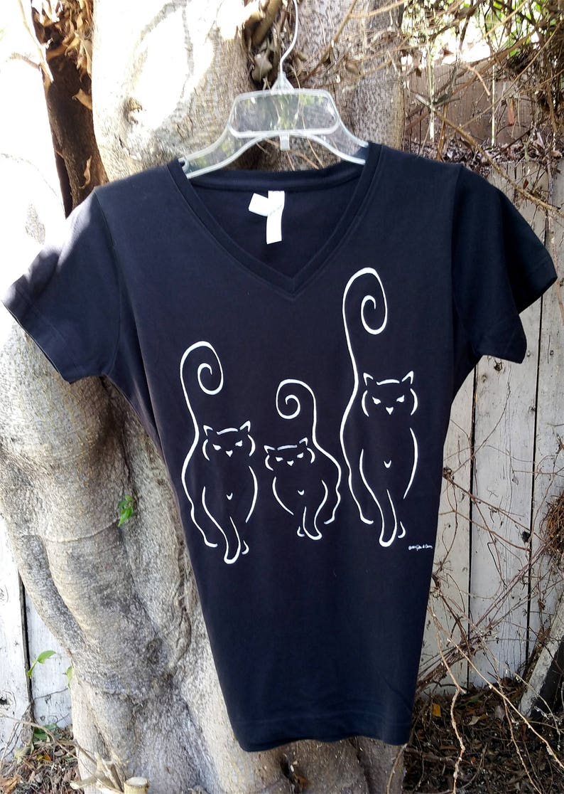 Cool Cats Cat Art Cats T Shirt Cat Shirt Cats Tails Etsy