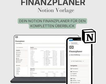 Notion Finanzplaner | Budget & Ausgaben Tracker | Haushaltsbuch Vorlage | Digitaler Download – DEUTSCH