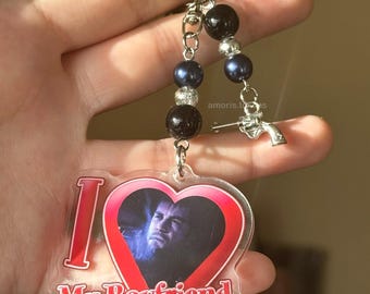 Llavero de Resident Evil /Chris Redfield/Leon Kennedy/ Colgante acrílico, accesorio para bolso/ Ideas de regalo para fans de Resident Evil