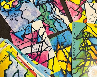 Geometric Abstract Tarot Cards | Limited Edition Handmade Deck