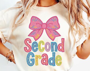 100 giorni di scuola PNG / Coquette Bow, Daisies Design (download digitale)