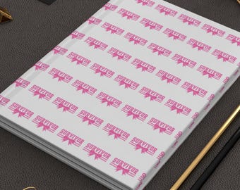 Breast Cancer Survivor Journal | Pink Ribbon Hardcover Journal | Gift for Survivor | Inspirational Notebook | Cancer Journal
