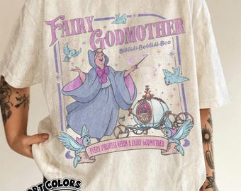Fairy Godmother Comfort Colors Shirt, Godmother Proposal Gift, Disney Princess Magic Tee, Mother's Day Gift for Godmother, Cute Fairy Shirt