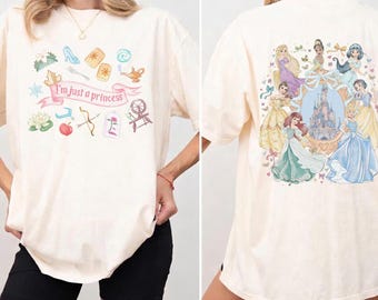 Princess Cute Shirt, Disney Princess Tee, Castle Magic Kingdom Shirt, Cinderella Rapunzel Elsa Top, Disney Trip Family Vacation 2026