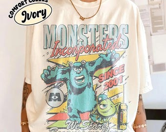 Monsters Inc Shirt, Comfort Colors® Sulley Mike Tee, We Scare Because We Care Shirt, Monsters University Shirt, Disney Pixar Family Trip Tee