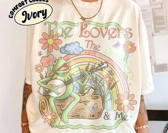 Watercolor Kermit The Frog Rainbow Shirt, The Lovers The Dreamers And Me Tee, Muppets Disney Shirt, Disneyland Family Fall Trip Tee 2026